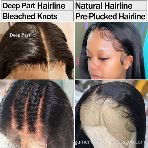 GMwig Lace Front Human Hair Lace Wigs.Brazilian Virgin Human Hair Wig.Cheap Straight Human Hair Lace Front Wig Wholesale Price